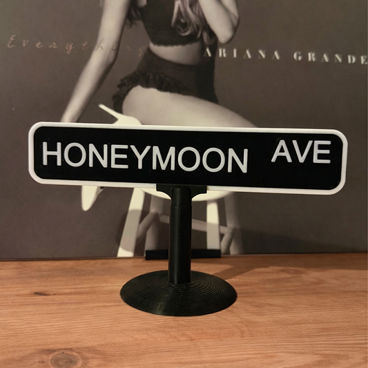 "Honeymoon Avenue" Street Sign Ornament