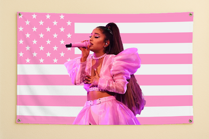 Ariana Grande "Stars & Stripes" Flag