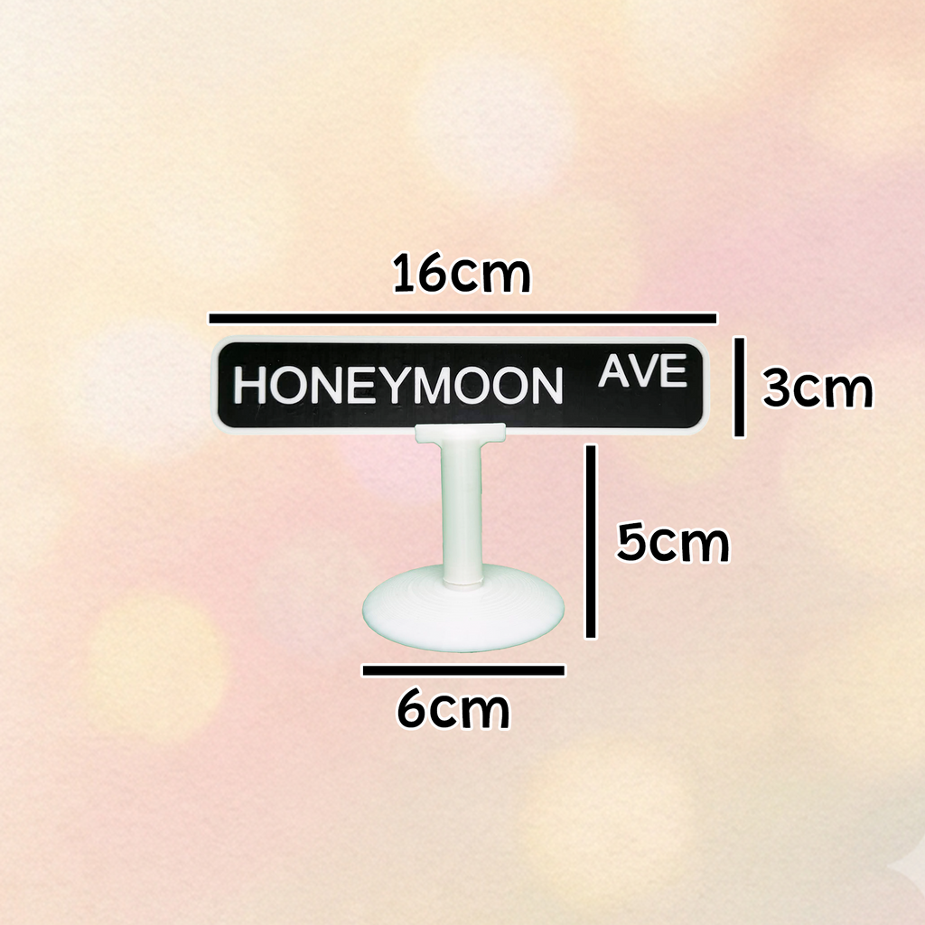 "Honeymoon Avenue" Street Sign Ornament