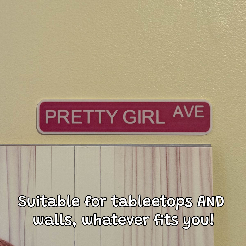 "Pretty Girl Avenue" Street Sign Ornament